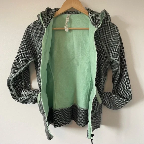 RARE Lululemon Scuba Hoodie Double Diamond Fresh Teal - Picture 10 of 10
